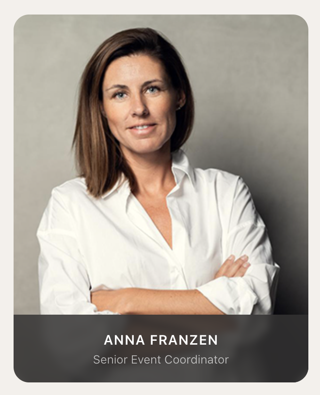 Anna Franzén, Senior Event Coordinator